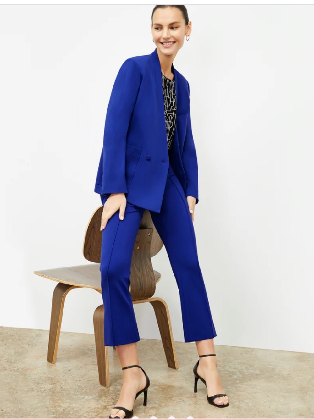MM Lafleur Janette 1.0 Blazer Light Ponte 0 - Picture 1 of 11